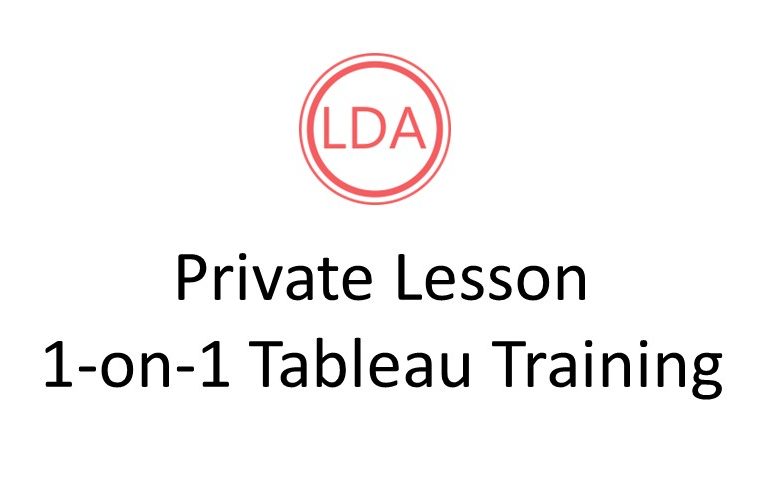 1-on-1 Tableau Private Lesson